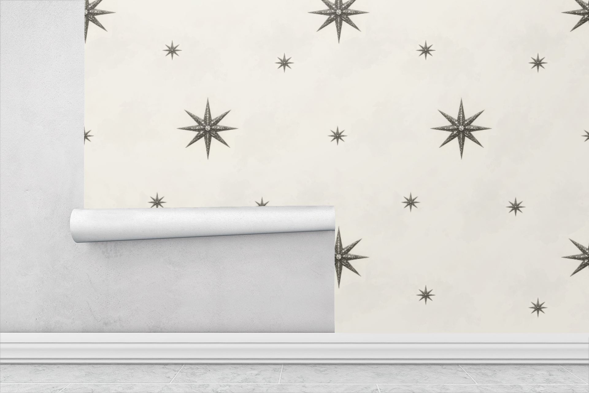 Celestial Gilded Stars Wallpaper