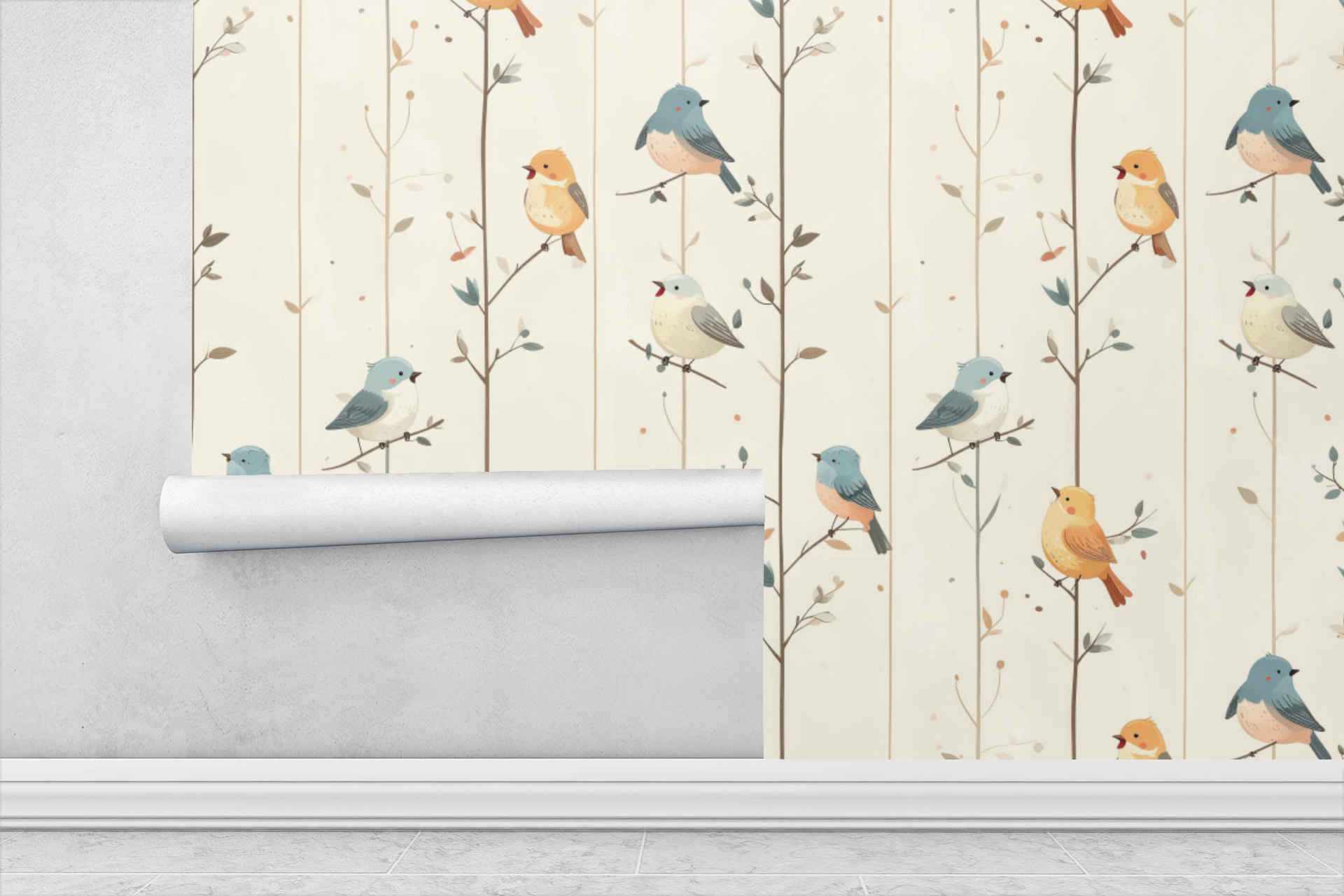 Tiny Bird Choir Wallpaper
