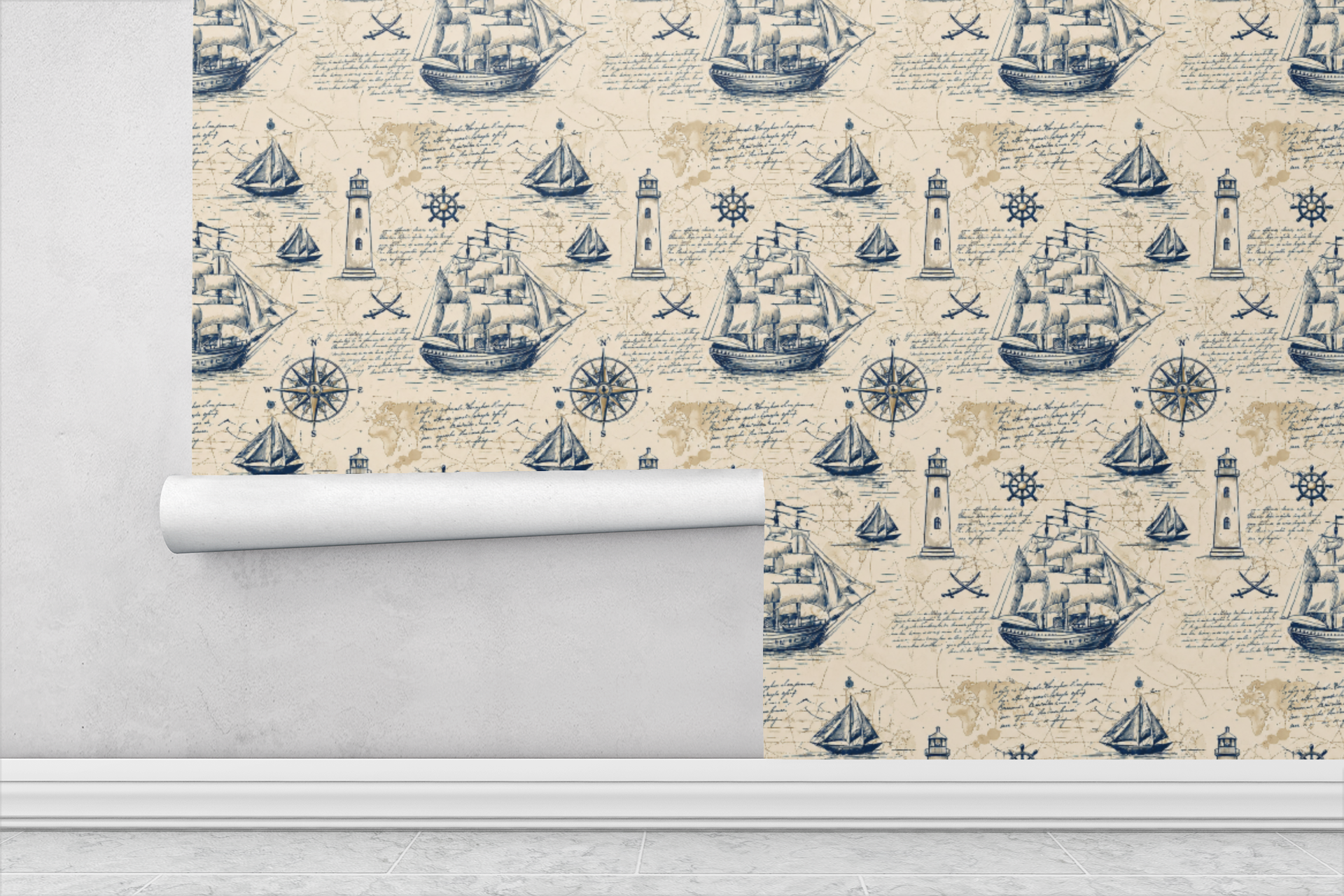 Atlas Map Vintage Wallpaper