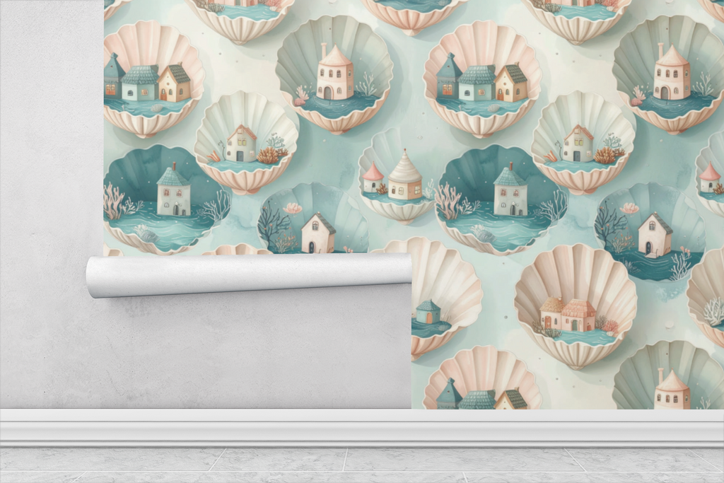 Shell Pocket Villages Wallpaper