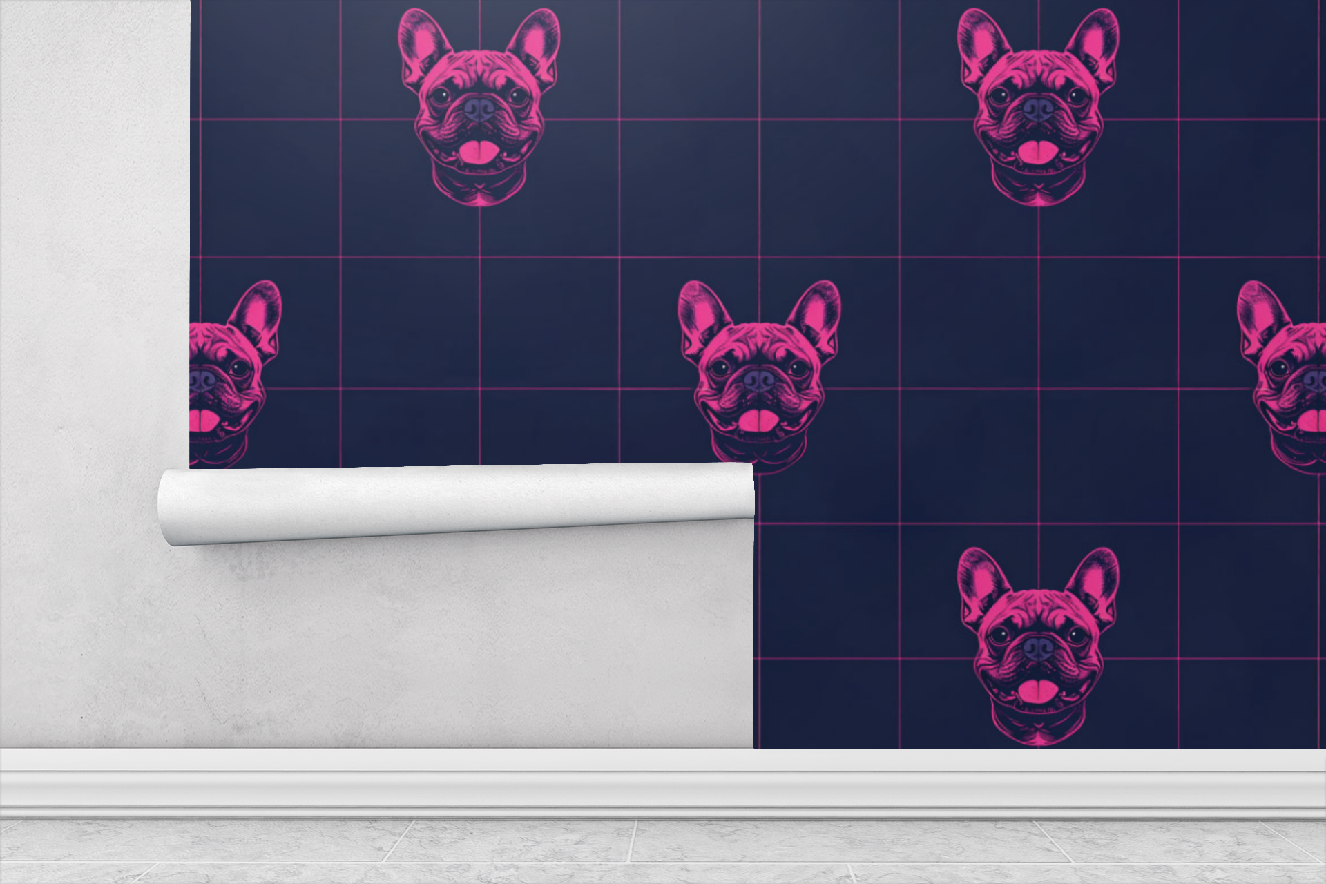 Frenchie Fun - Sophisticated Bulldog Wallpaper