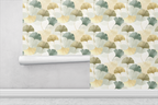Elegant Ginkgo Drift Wallpaper