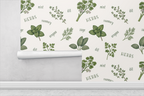 Botanical Herb Garden Wallpaper