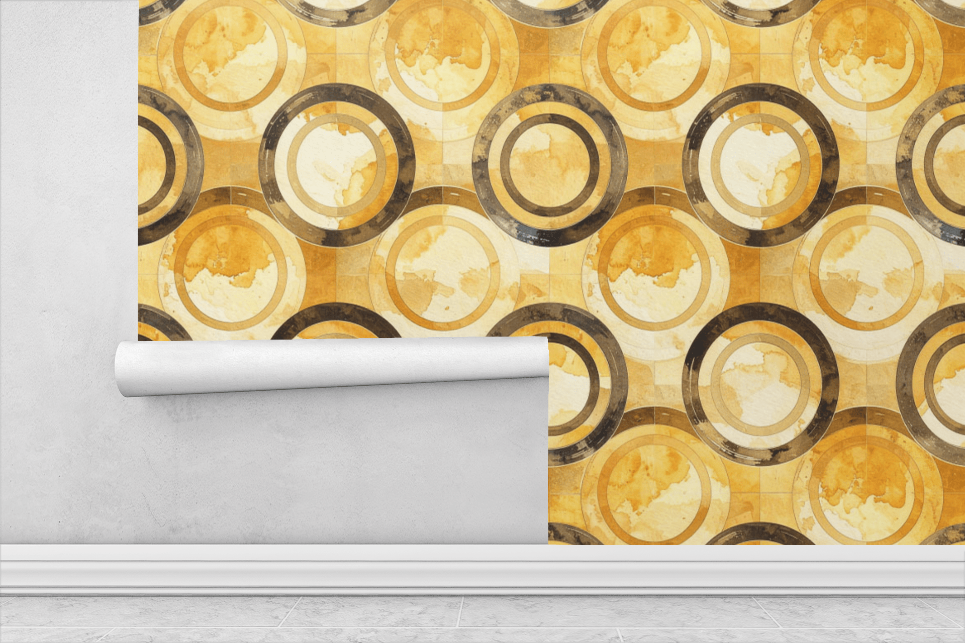 Floating Scale Illusion Wallpaper Peel and Stick Wallpaper | Accent Haus