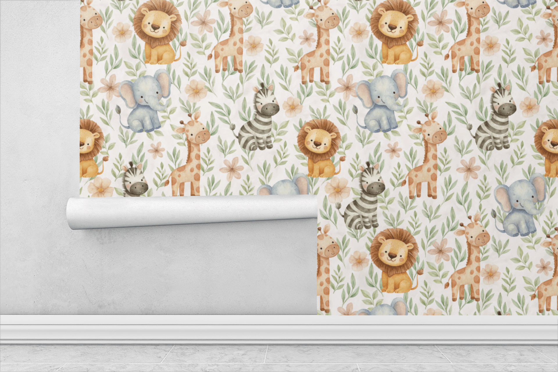 Safari friends Wallpaper Peel and Stick Wallpaper | Accent Haus