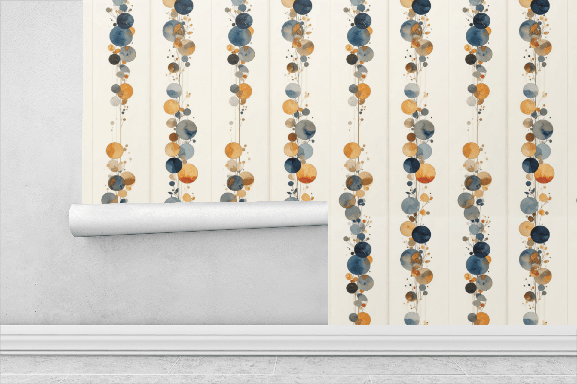 Abstract Vertical Orb Wallpaper Peel and Stick Wallpaper | Accent Haus