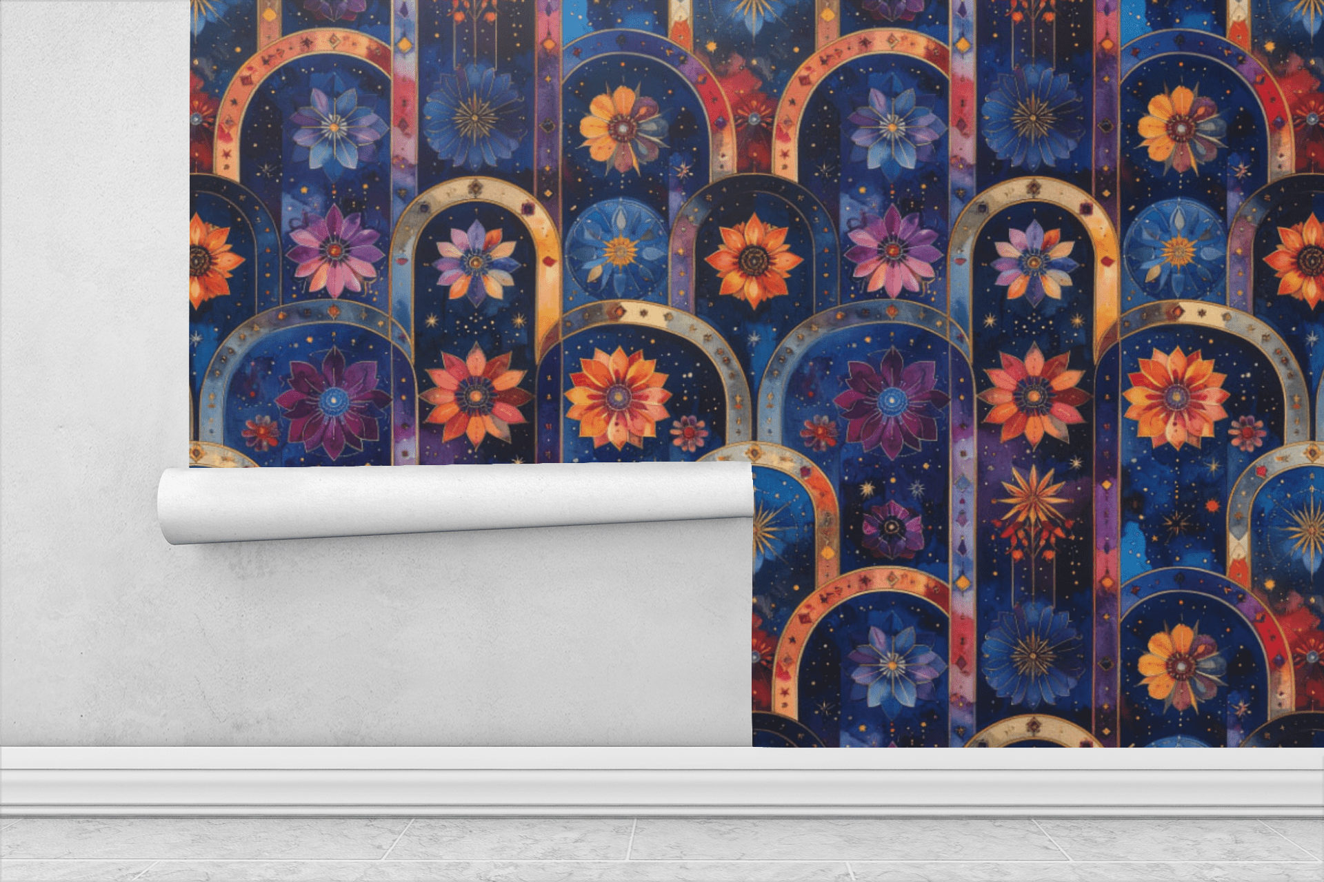 Moonlit Garden Wallpaper Peel and Stick Wallpaper | Accent Haus