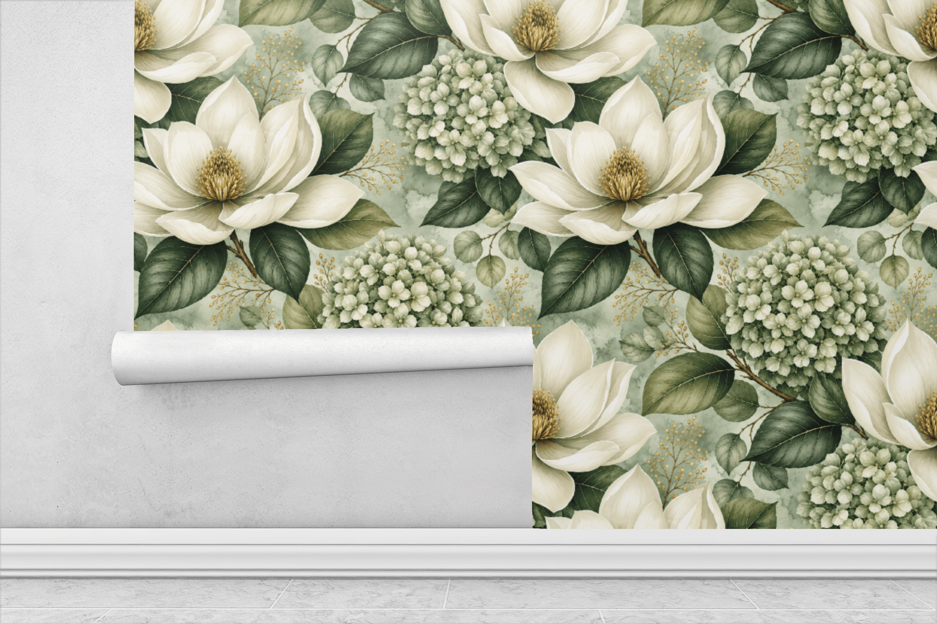 Smoke & Sage Wallpaper Peel and Stick Wallpaper | Accent Haus