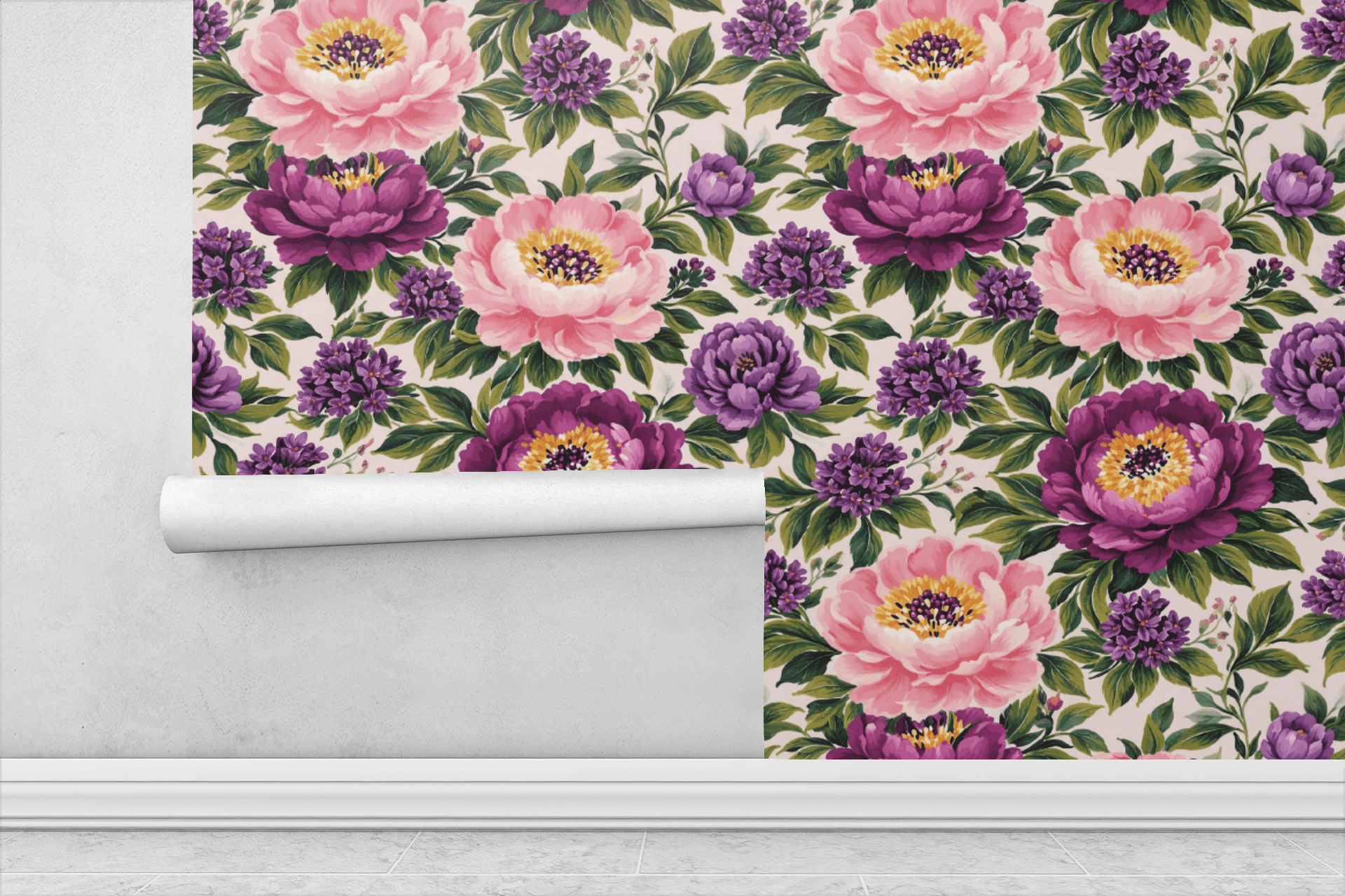Ethereal Peony Rhapsody Wallpaper Peel and Stick Wallpaper | Accent Haus