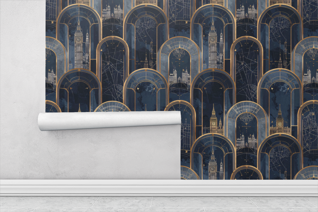 Imperial Map Stone Reliefs Wallpaper