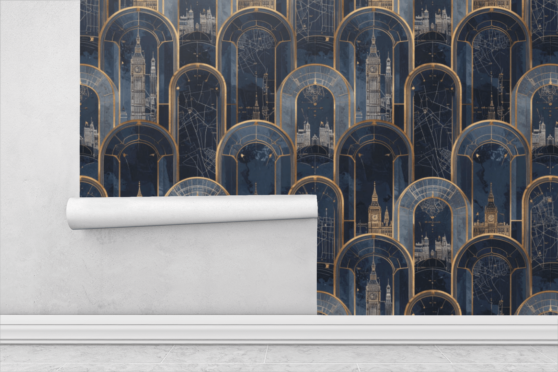 Imperial Map Stone Reliefs Wallpaper Peel and Stick Wallpaper | Accent Haus