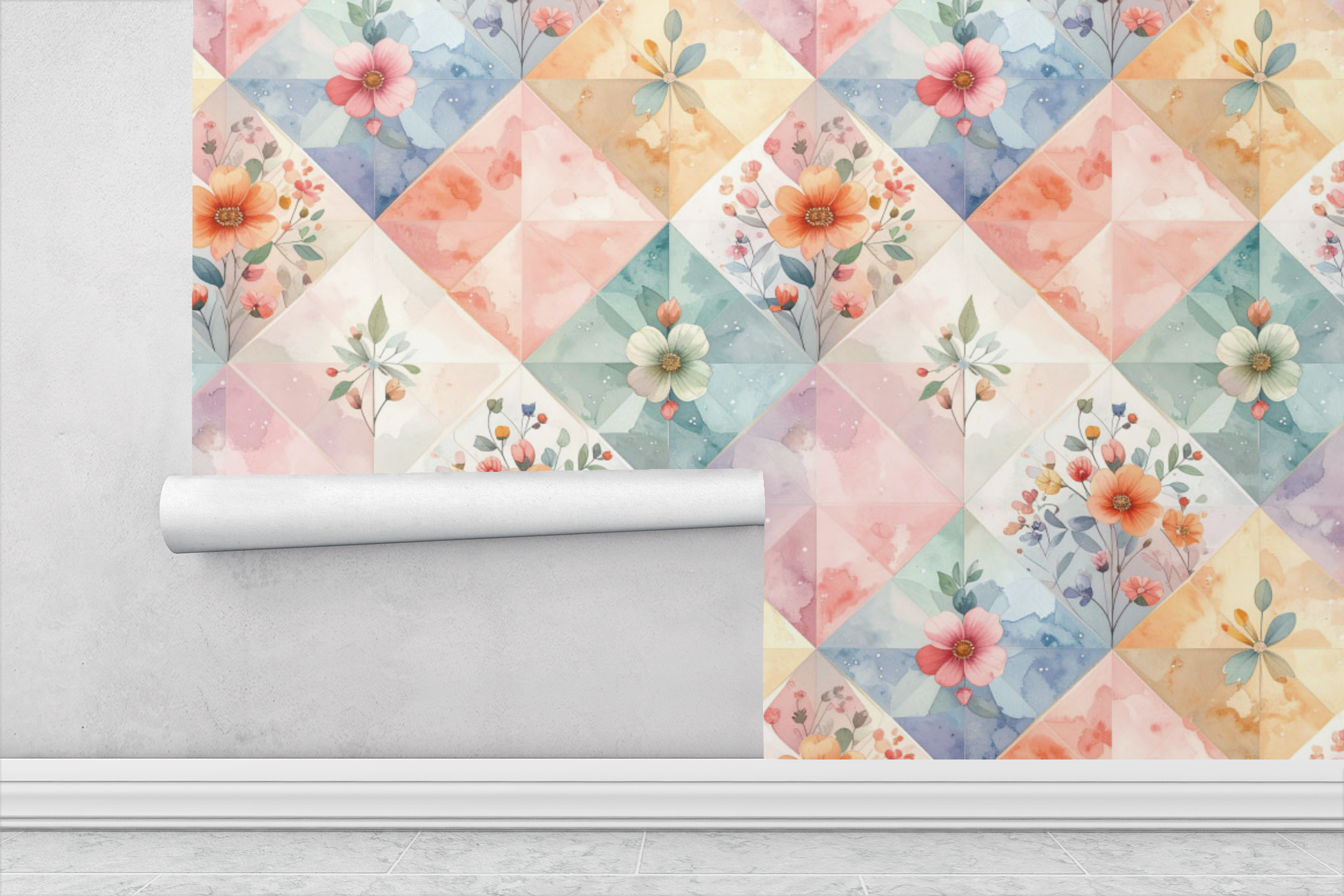 Pastel Mini Blossoms Wallpaper