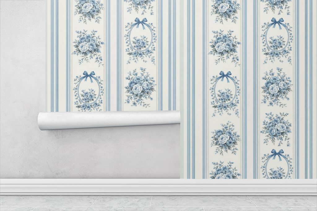 Victorian Sky Bloom Wallpaper