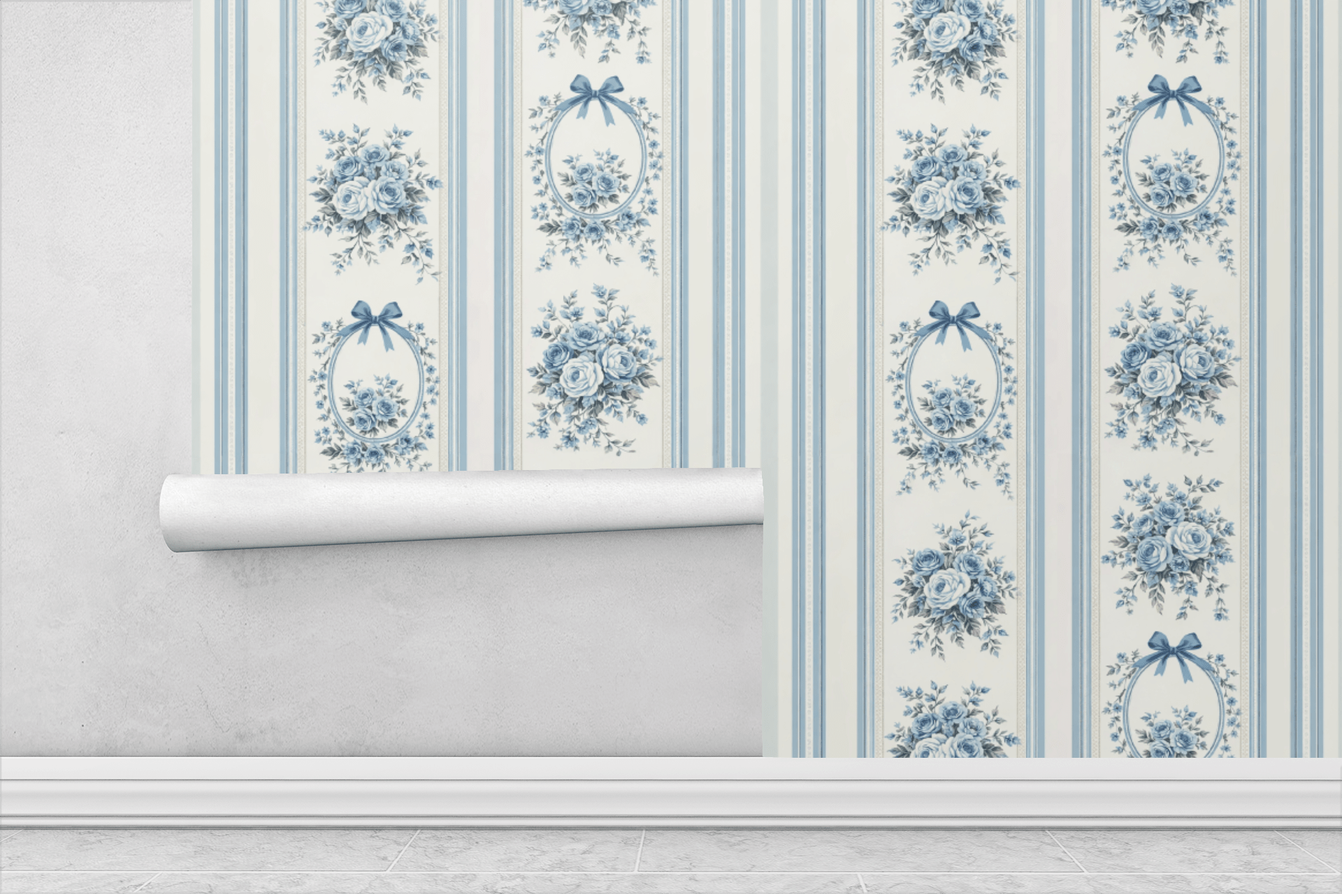 Victorian Sky Bloom Wallpaper Peel and Stick Wallpaper | Accent Haus