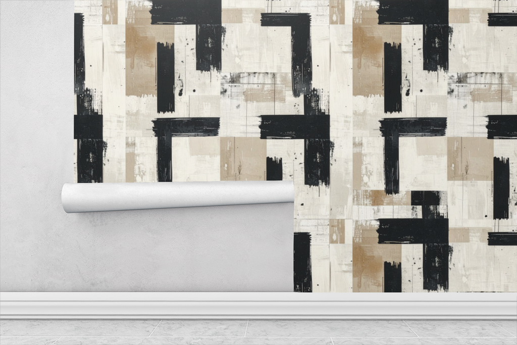 Woven Grid Rhythm Wallpaper