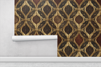 Versailles Ribbon Lattice Wallpaper