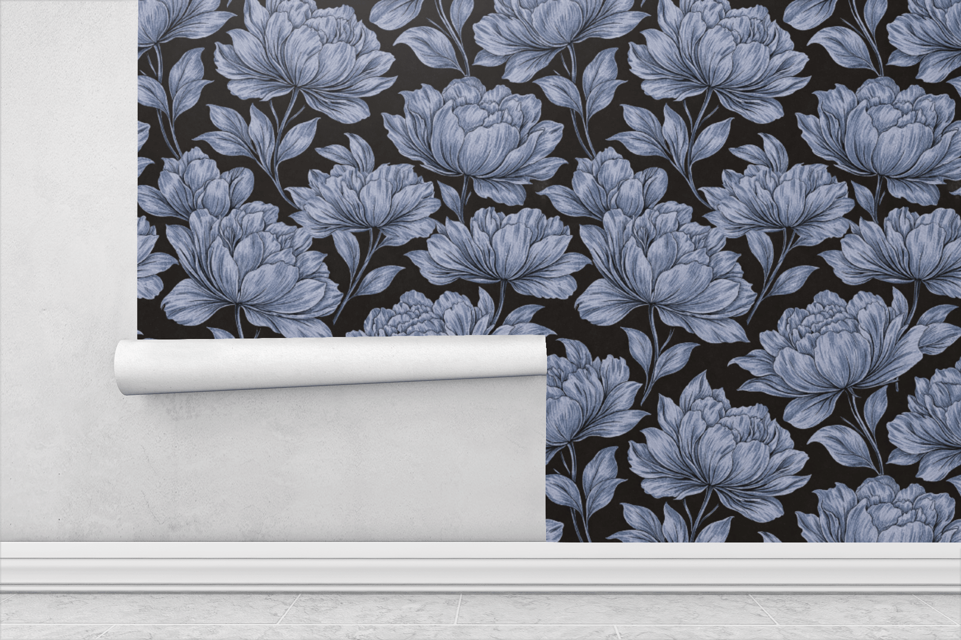 Indigo Whisper Wallpaper Peel and Stick Wallpaper | Accent Haus