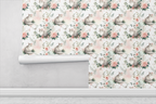 Whimsical Cats Garden Wallpaper