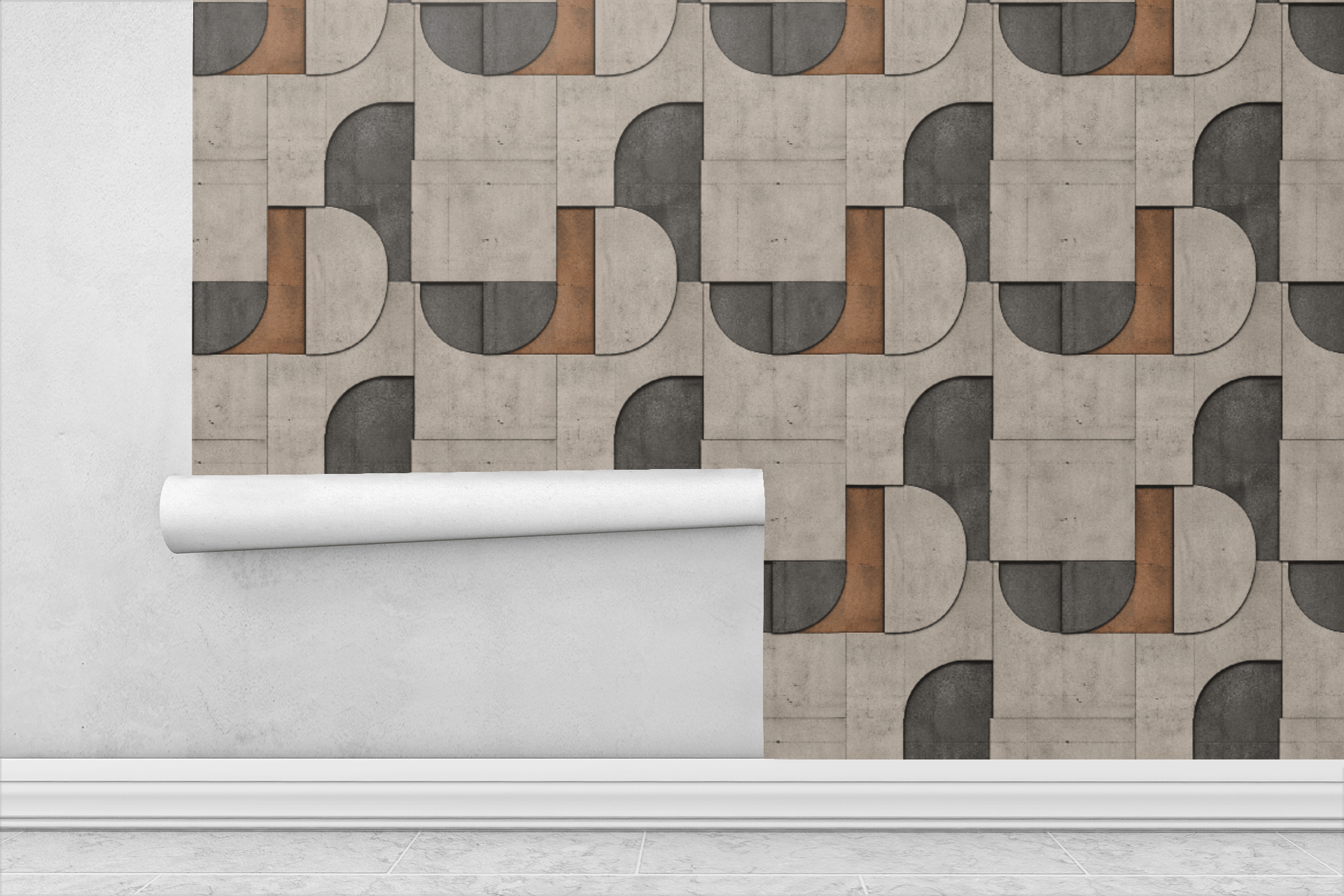 Industrial Concrete Texture Wallpaper Peel and Stick Wallpaper | Accent Haus