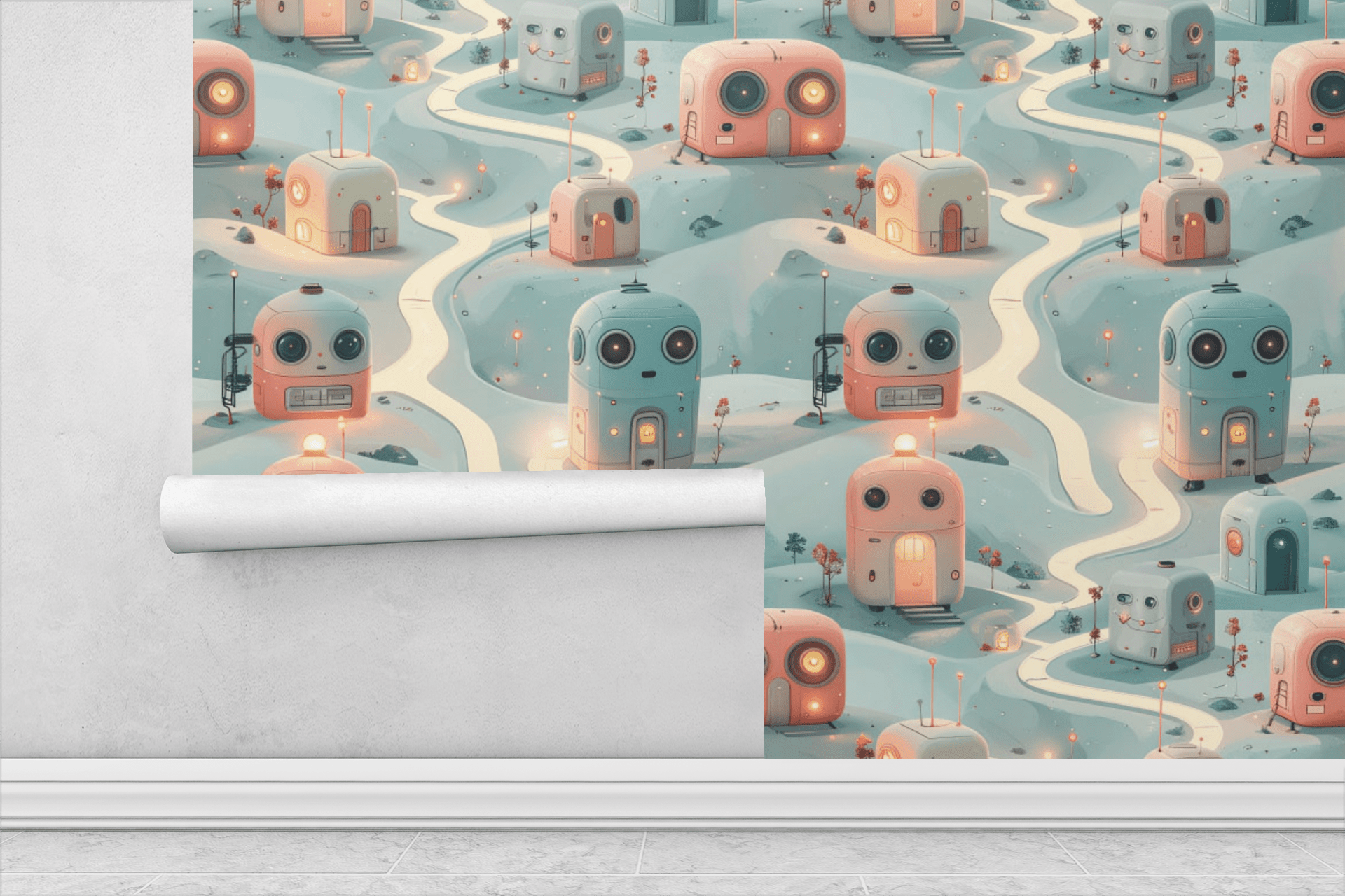 Circuit Path Villages Wallpaper Peel and Stick Wallpaper | Accent Haus