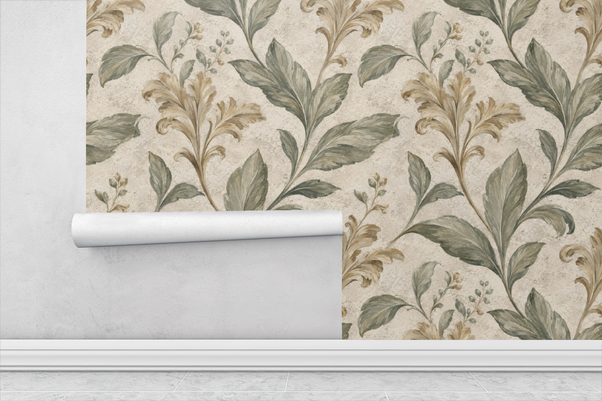 Limestone Luxe Wallpaper