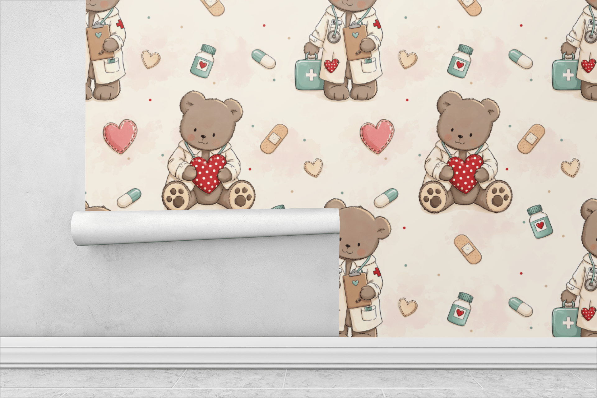 Little Caretakers Wallpaper Peel and Stick Wallpaper | Accent Haus
