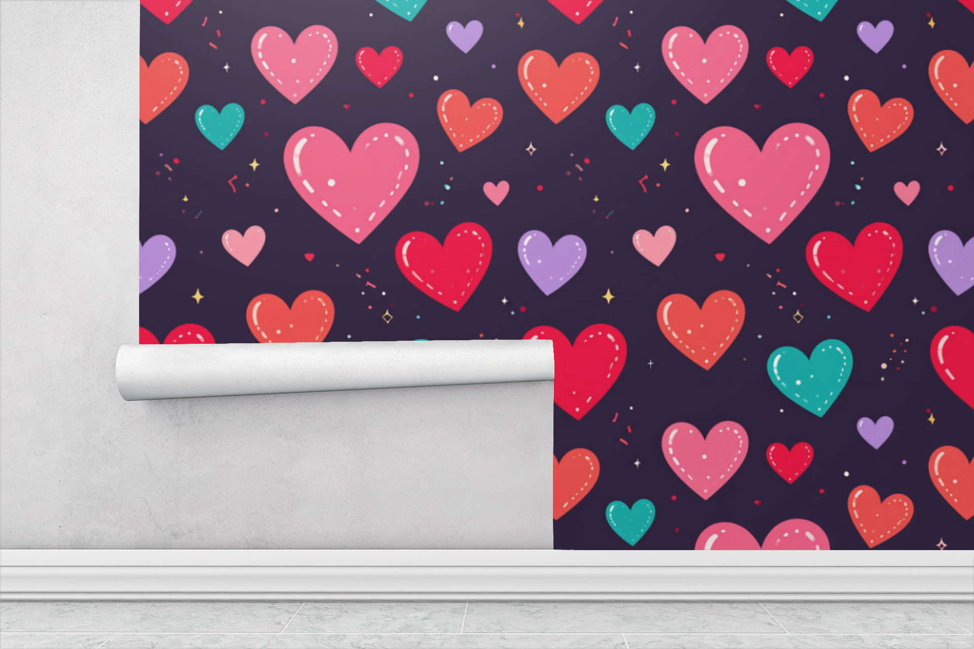 Heart Burst Celebration Wallpaper