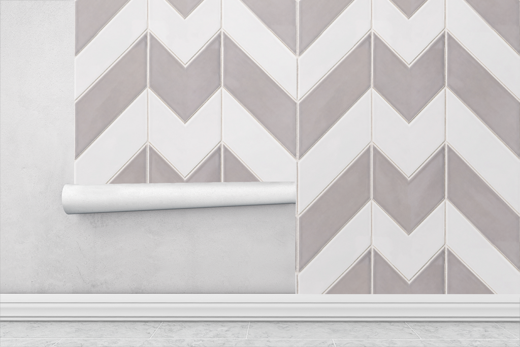 Classic Herringbone Tile Wallpaper