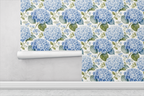 Hydrangea Harbor Blue Wallpaper