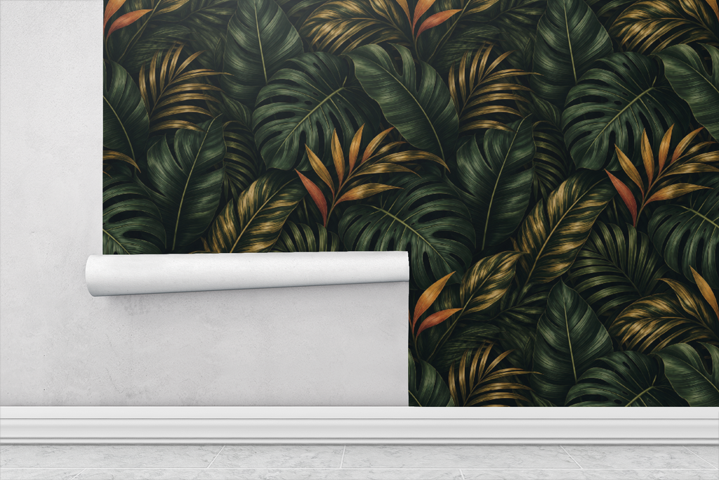 Tropical Night Jungle Wallpaper