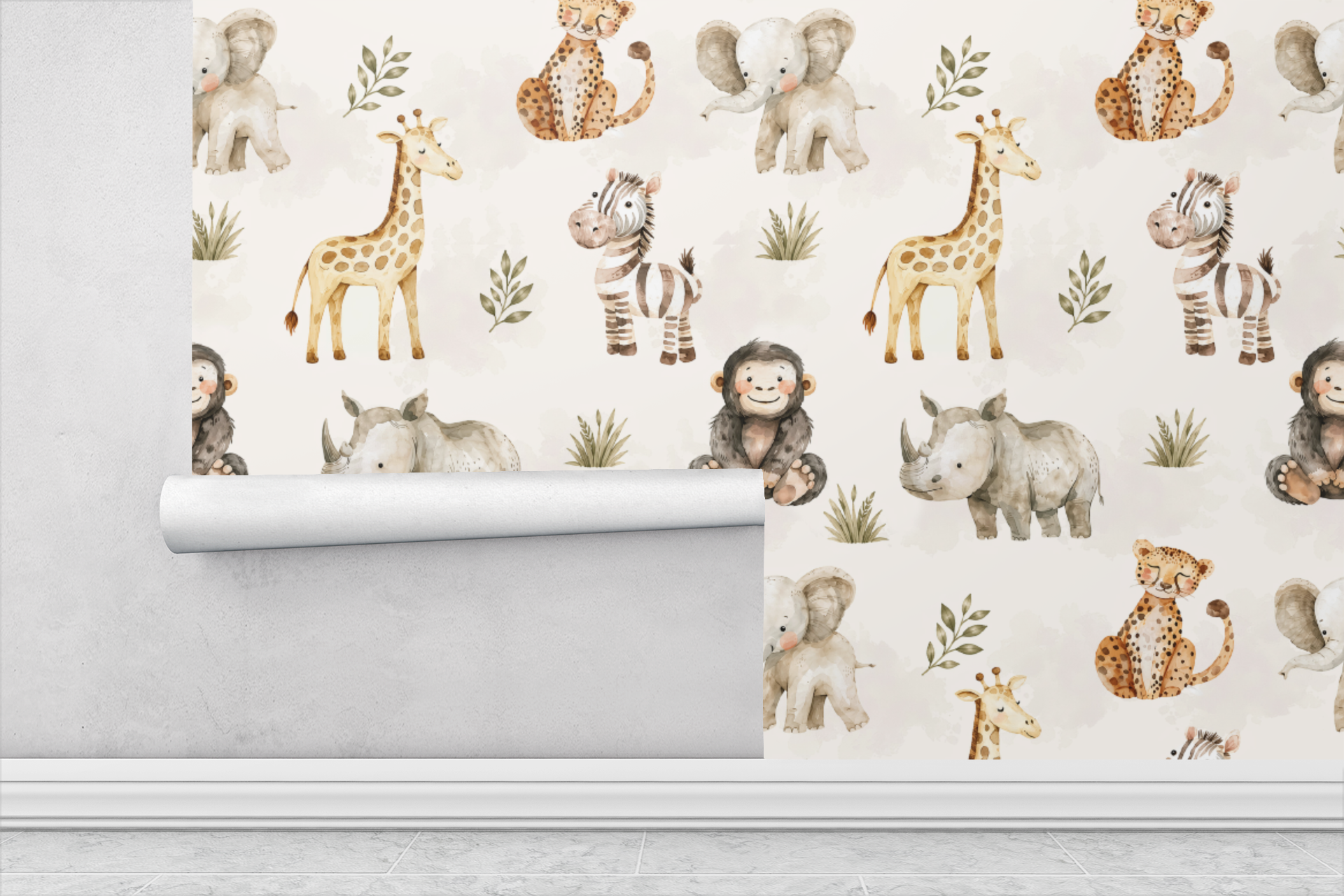 Safari Sand Sketch Wallpaper