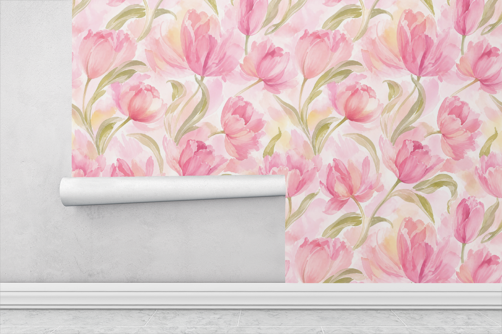 Soft Blush Ombre Wallpaper