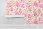 Soft Blush Ombre Wallpaper