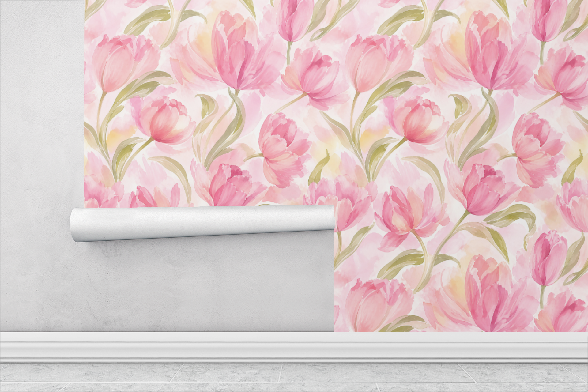 Soft Blush Ombre Wallpaper