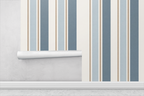 Palm Beach Cabana Stripe Wallpaper