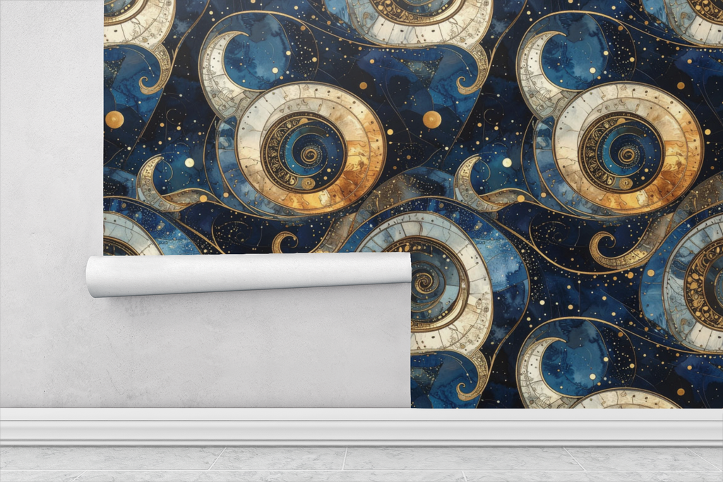 Paisley Constellation Grid Wallpaper