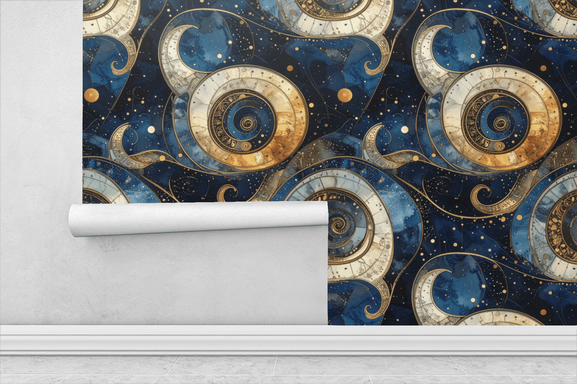 Paisley Constellation Grid Wallpaper Peel and Stick Wallpaper | Accent Haus