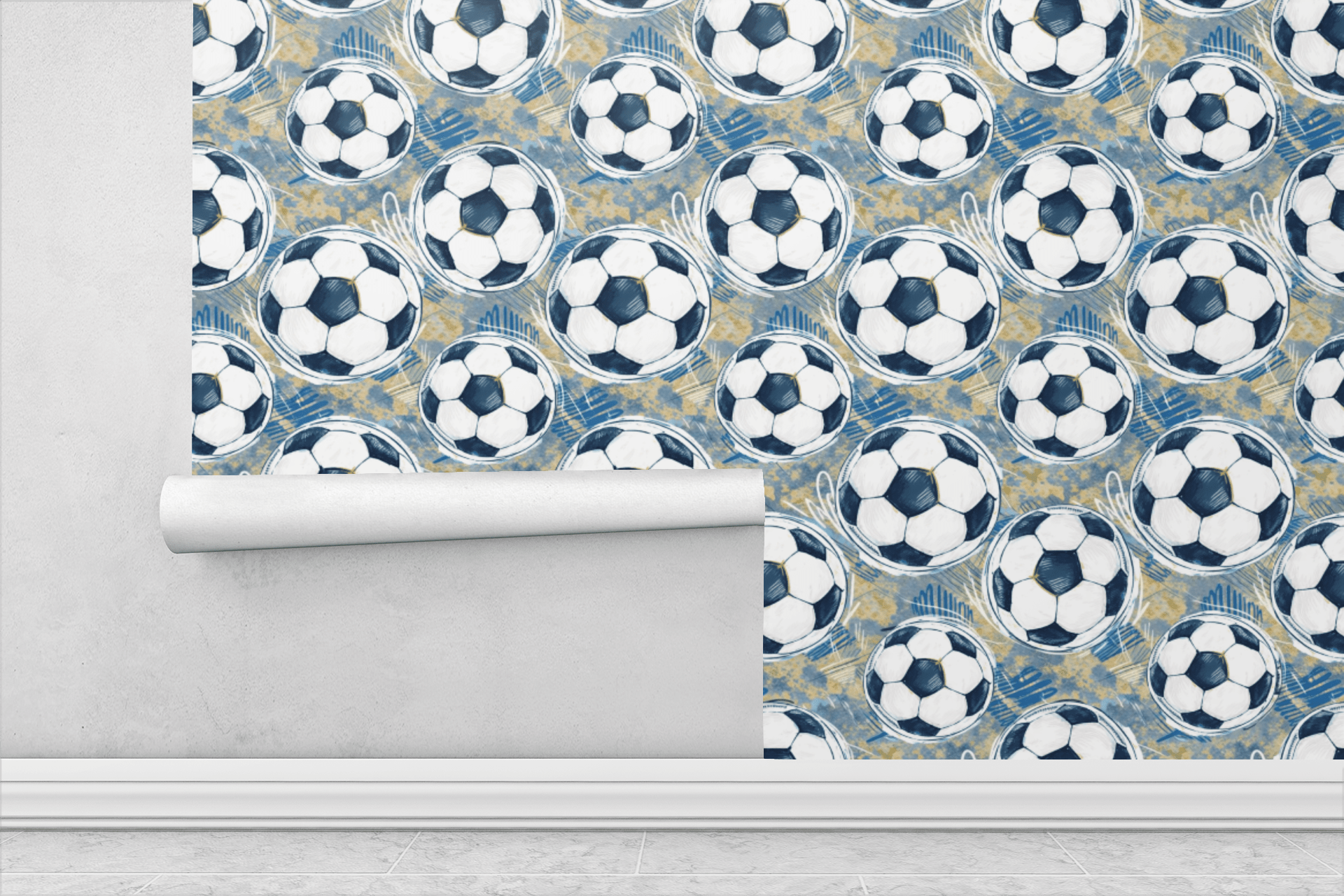 Urban Sketch Kick Wallpaper Peel and Stick Wallpaper | Accent Haus
