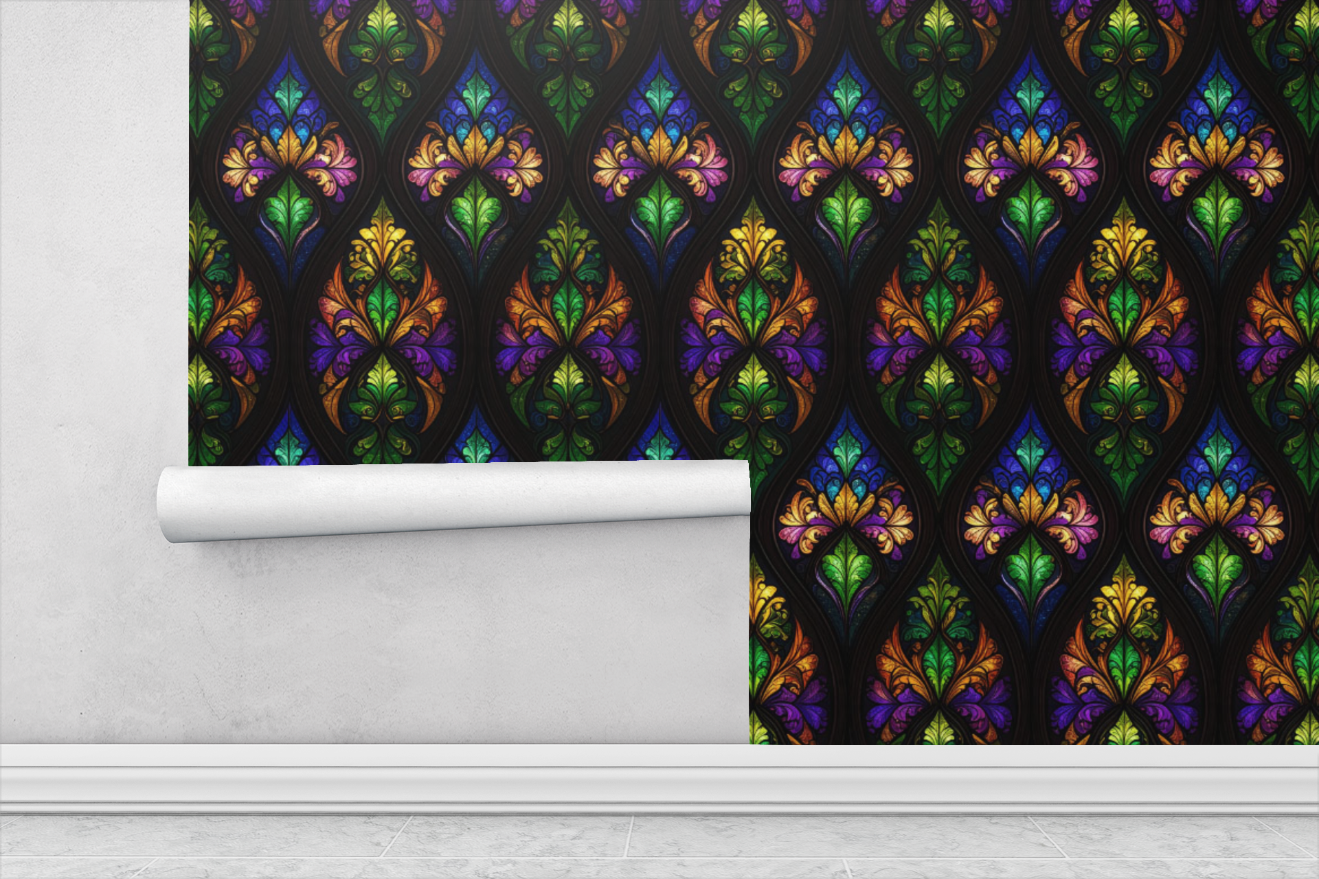 Cathedral Light Gothic Wallpaper