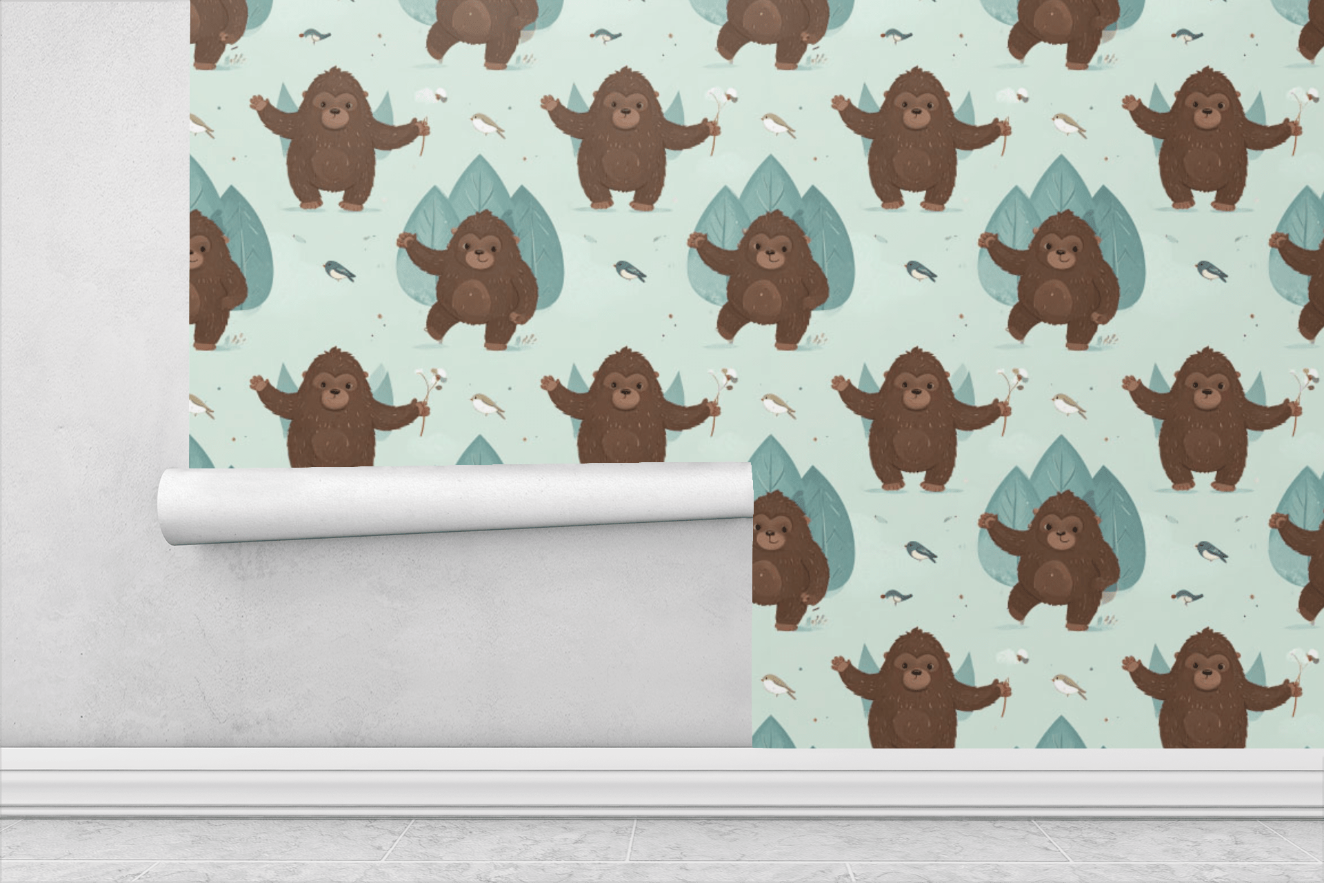 Sasquatch Meadow Path Wallpaper Peel and Stick Wallpaper | Accent Haus
