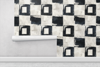 Brushstroke Grid Distortion Wallpaper