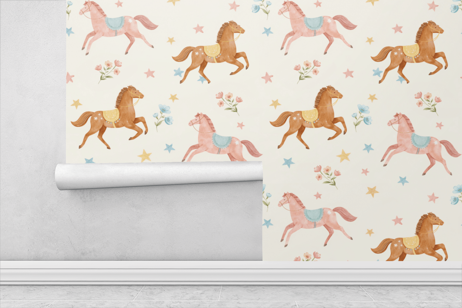 Enchanted Carousel Wallpaper Peel and Stick Wallpaper | Accent Haus