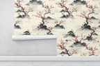 Japanese Ink Garden Wallpaper