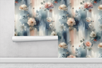 Ethereal Floral & Mist Mural Wallpaper