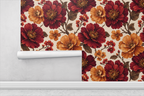 Ember Floral Wallpaper