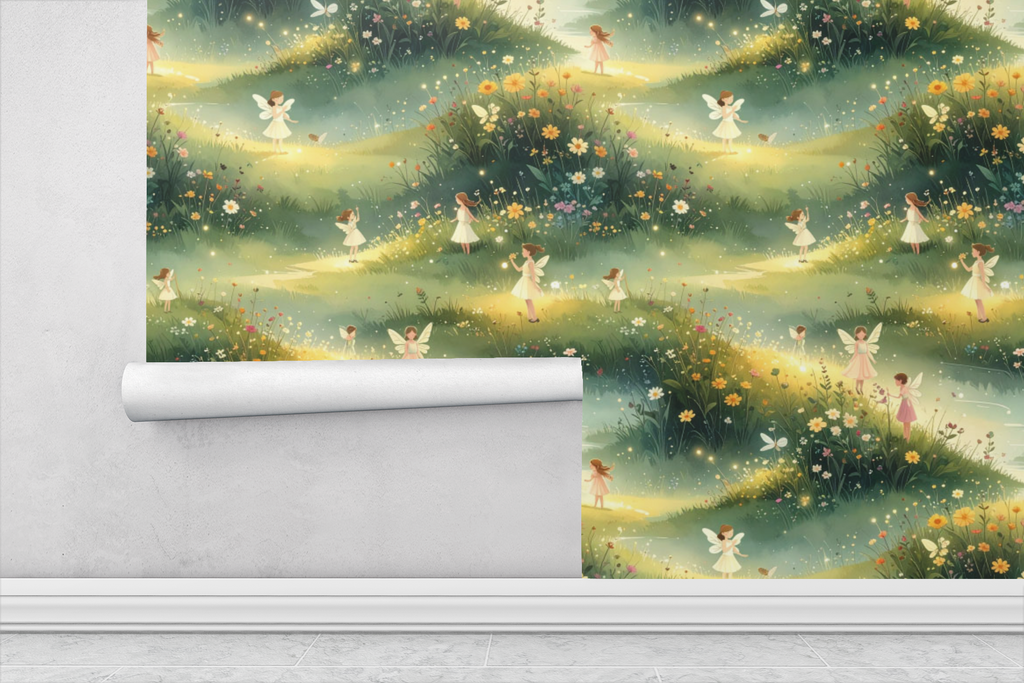 Meadow Glow Fairies Wallpaper