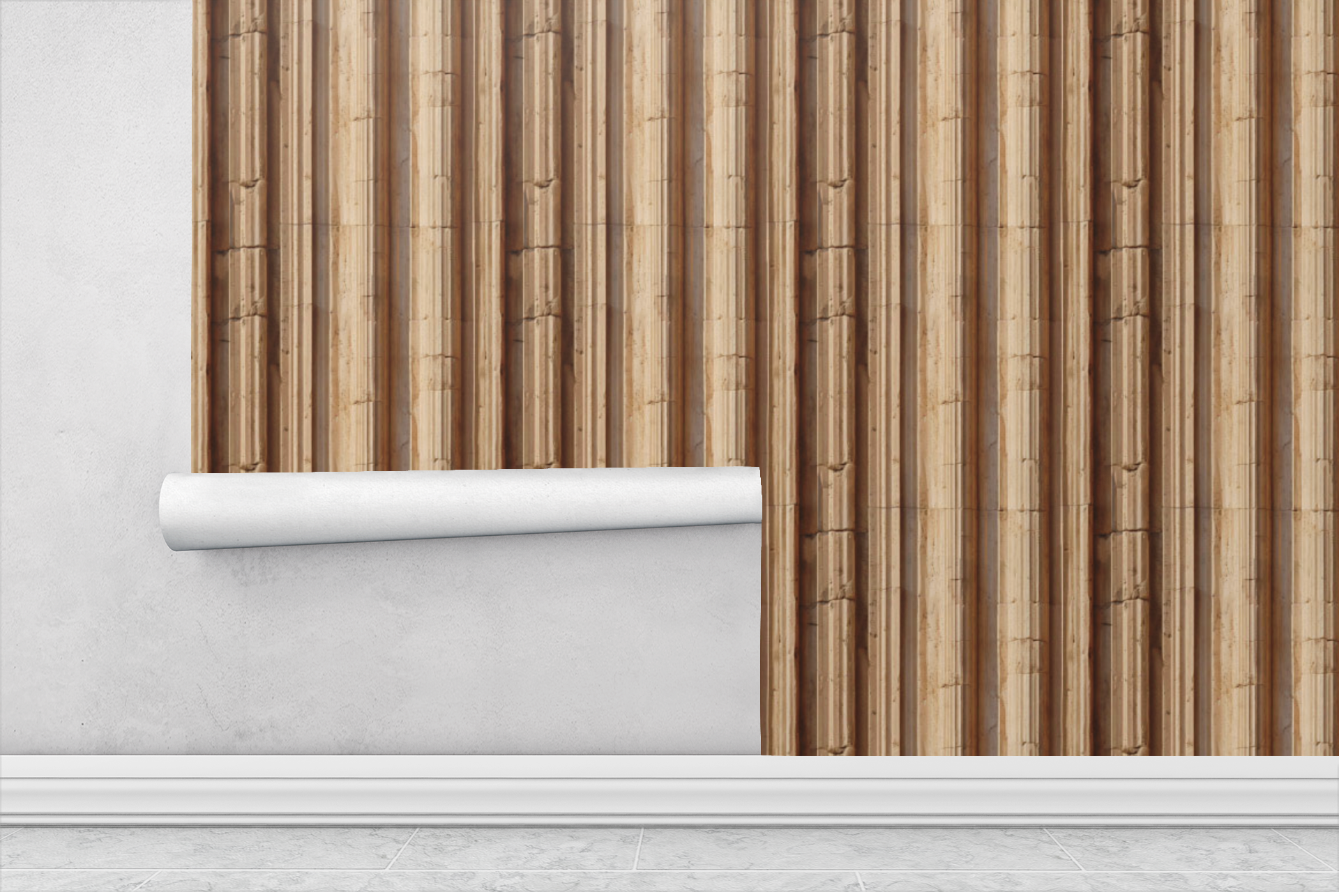 Fluted Corinthia Wallpaper