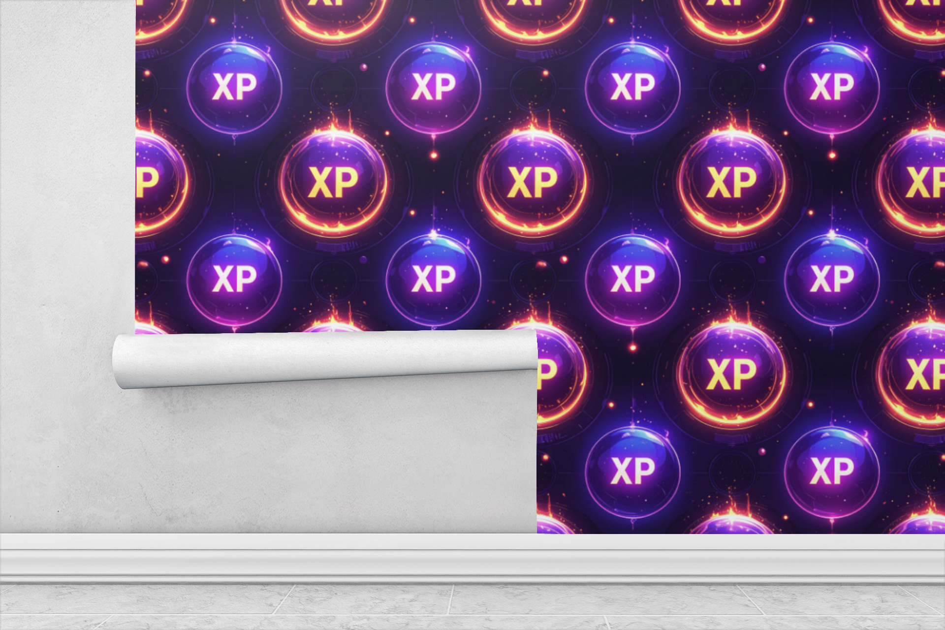 XP Orb Collection Field Wallpaper