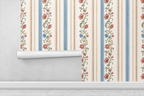 Parisian Stripe Luxe Wallpaper