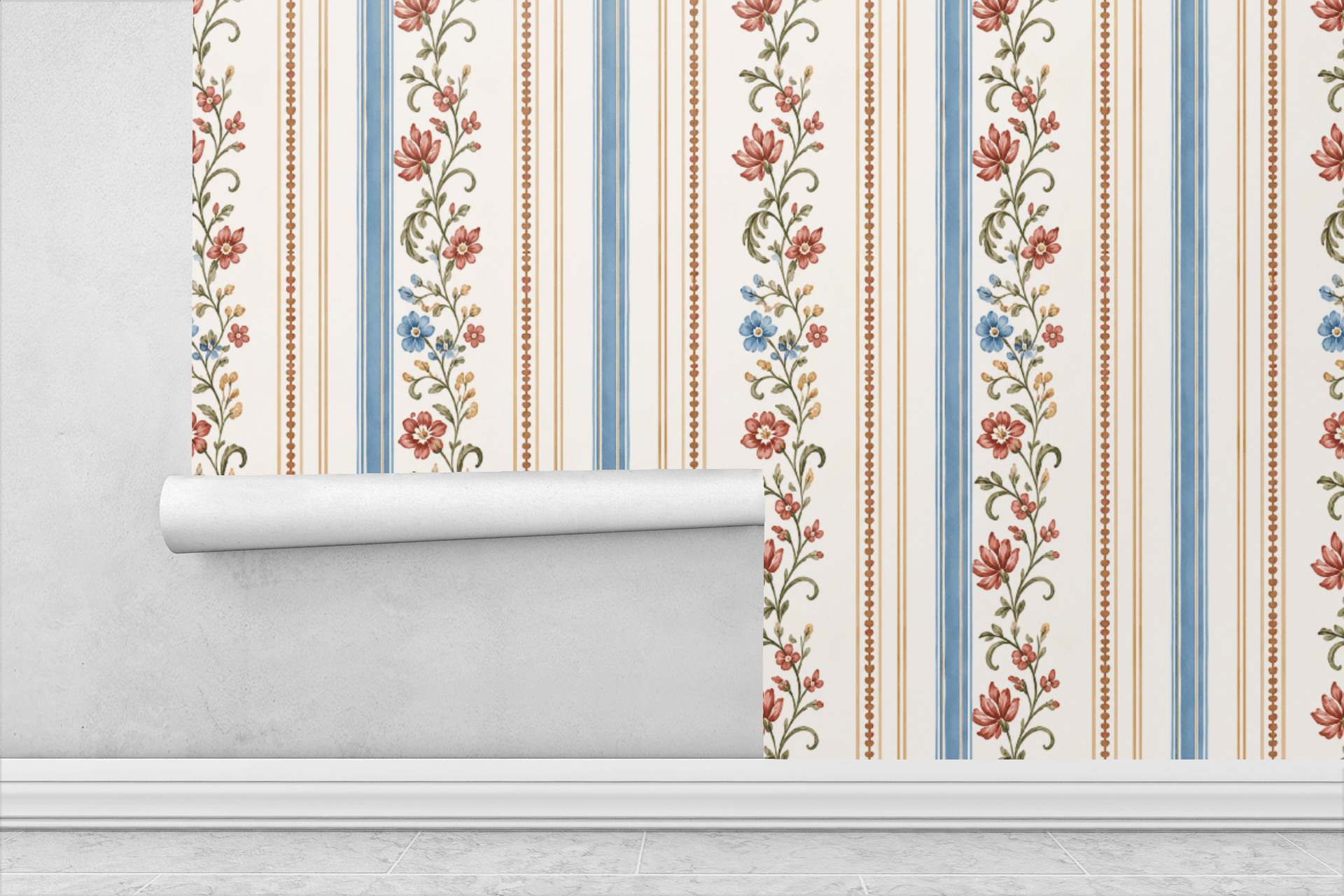 Parisian Stripe Luxe Wallpaper Peel and Stick Wallpaper | Accent Haus